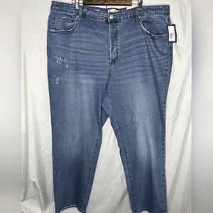 Universal Thread '90s Straight Distressed Jeans, 22W